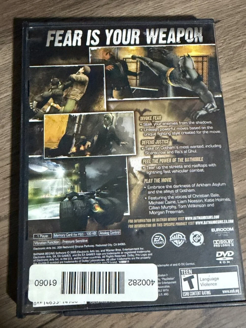 PS2 Batman Begins
